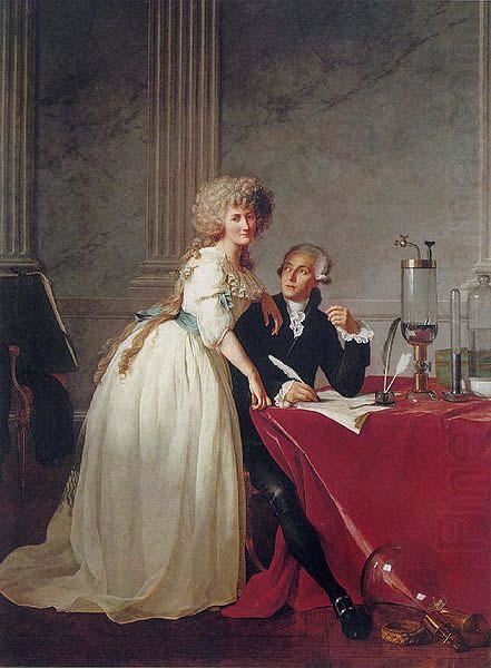 Portrait of Antoine Laurent Lavoisier and his wife (, Jacques-Louis David